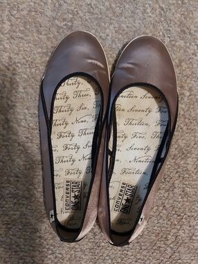 NWOT Converse One Star Satin Look Ballet Flats
